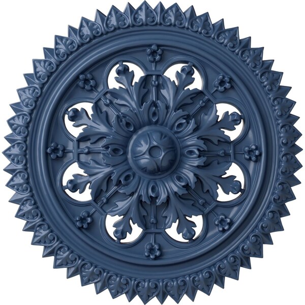 Ekena Millwork York Ceiling Medallion (Fits Canopies up to 3 5/8"), Hand-Painted Americana, 21 5/8"OD x 2 1/2"P CM21YOAMF - main